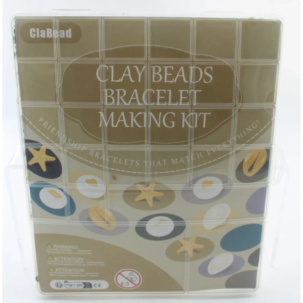 1400pcs ClaBead Clay‎ Beads Bracelet Making Kit DIY
